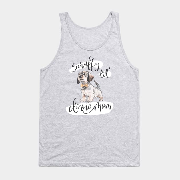 Scruffy Doxie Mom Tank Top by stuckyillustration